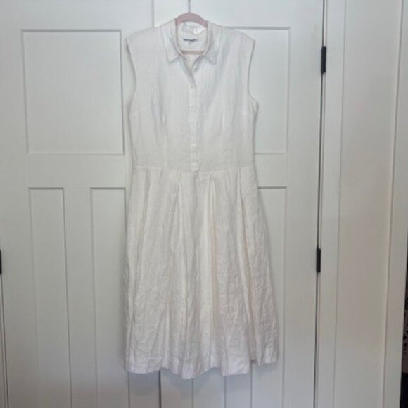 NWOT REFORMATION Prim Linen Midi Dress // White // Size 12 - Picture 5 of 10